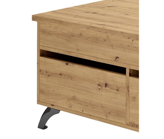 Conforama Mesa De Centro ELISA Elevable Roble