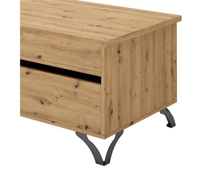 Conforama Mesa De Centro ELISA Elevable Roble