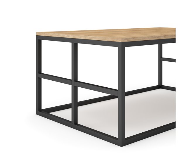 Conforama Mesa De Centro En Color Roble MILENA