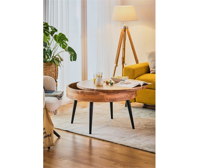 Conforama Mesa De Centro En Madera De Acacia BALI