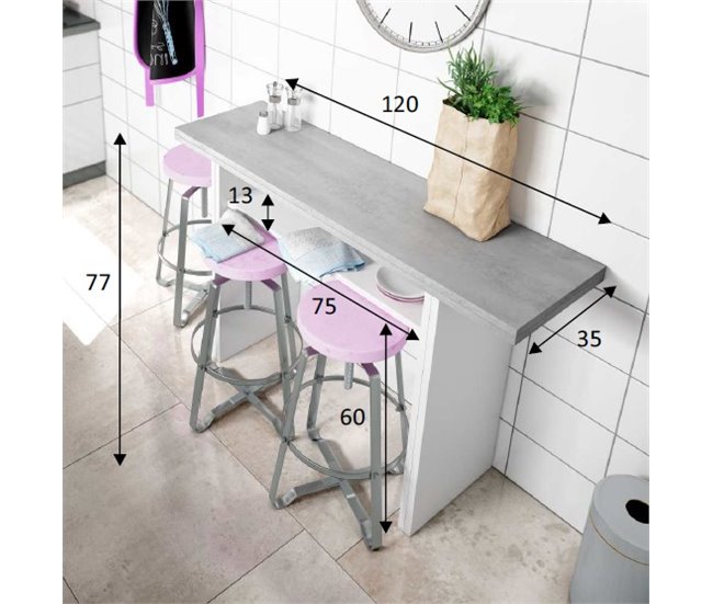 Conforama Mesa De Cocina Extensible ANNA