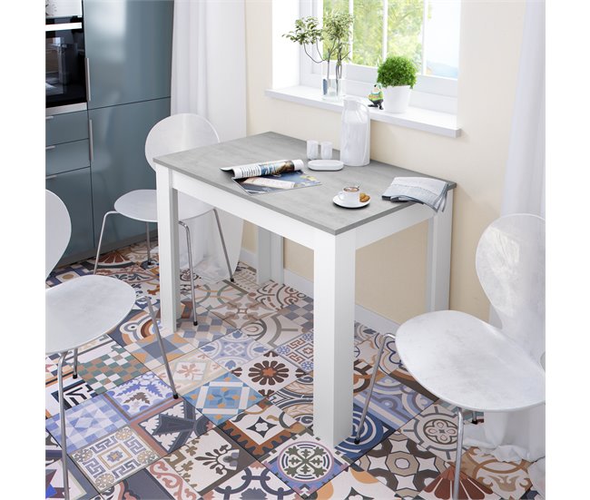 Conforama Mesa De Cocina Fija CLAUDIA Cemento