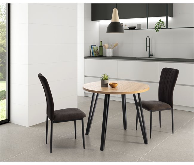 Conforama Mesa De Cocina Fija XANA II 90cm