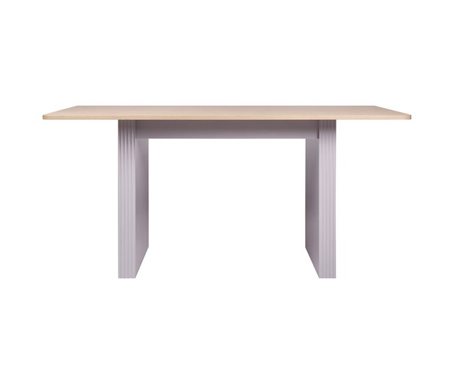 Conforama Mesa de comedor fija color roble SELENA