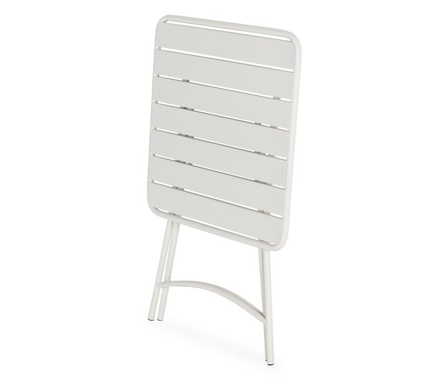 Conforama Mesa De Jardín Plegable Perla De Metal