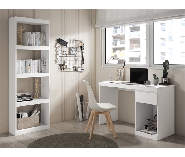 Conforama Mesa Escritorio BORO 1 Cajón Blanco