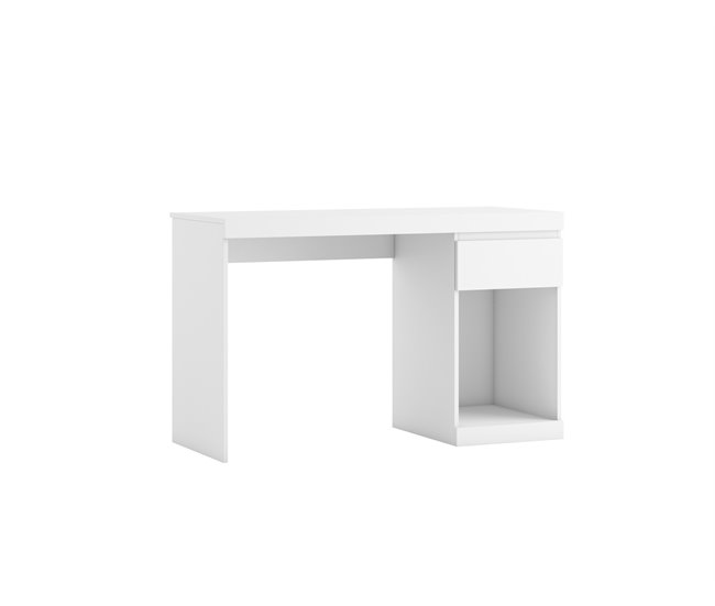 Conforama Mesa Escritorio BORO 1 Cajón Blanco