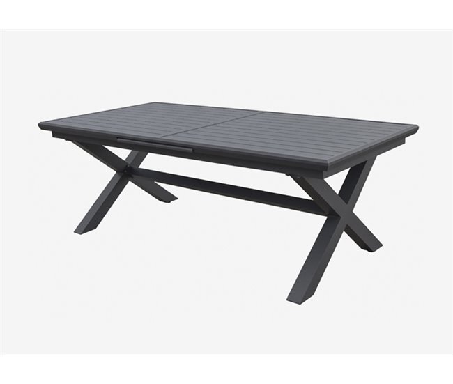 Conforama Mesa Extensible De Jardín DAGO Gris