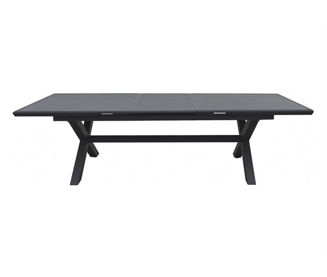 Conforama Mesa extensible de jardín DAGO gris