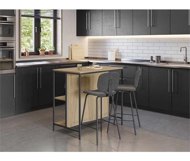 Conforama Mesa Fija Alta Con Estantes SAGI