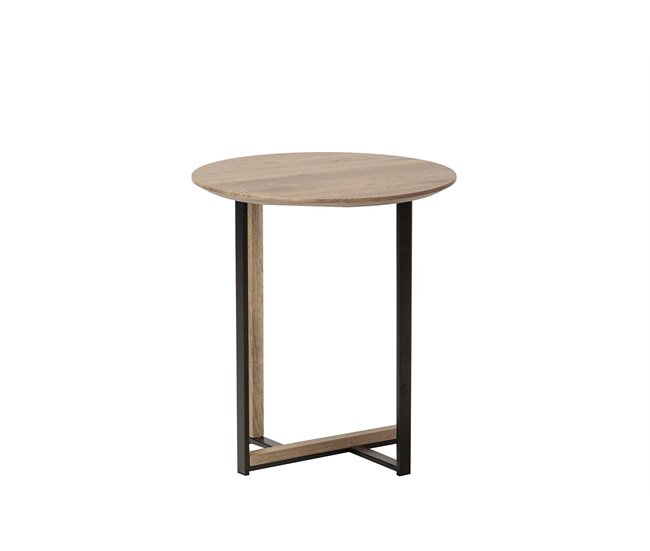 Conforama Mesita Aux. Mdf Metal Vinilo 45x45x50 Cm