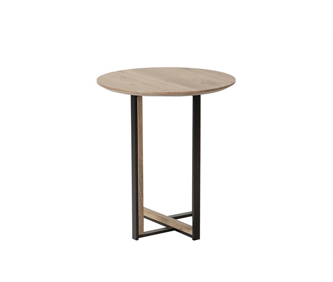 Conforama Mesita Aux. Mdf Metal Vinilo 45x45x50 Cm