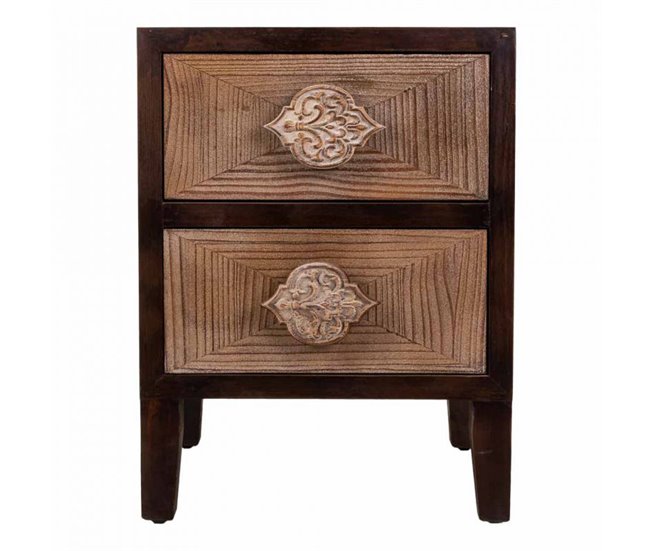 Conforama Mesita De Madera Marrón 45x40x60