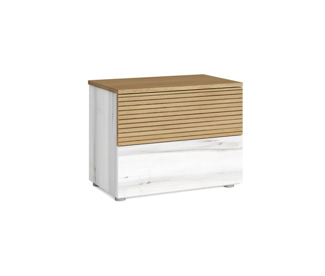 Conforama Mesita de noche 2 cajónes BARI