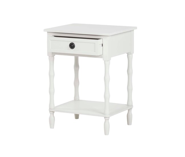 Conforama Mesita Madera Beige 48x66x40 Cm
