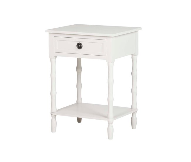 Conforama Mesita Madera Beige 48x66x40 cm