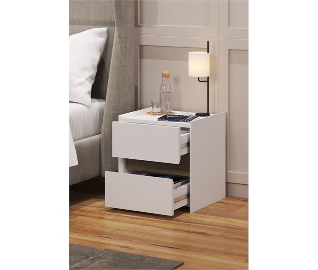 Conforama Mesita Noche LUXURY Con 2 Cajones