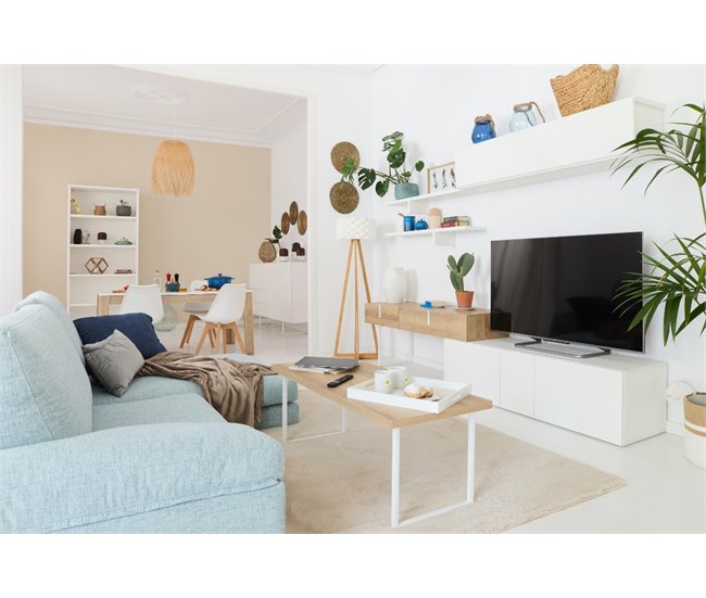 Conforama Módulo Bajo 3 Puertas OSLO 150cm Blanco