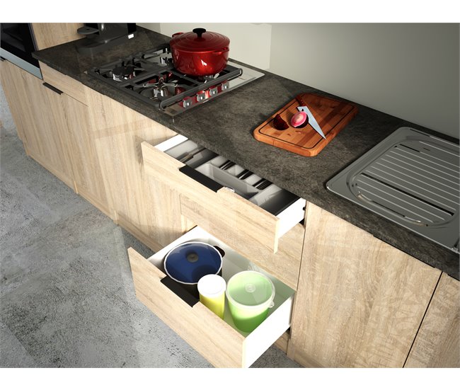 Conforama Módulo Bajo FUMAY De 60cm Con 3 Cajones