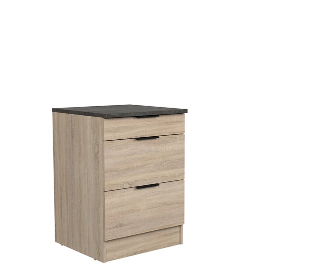 Conforama Módulo Bajo FUMAY De 60cm Con 3 Cajones