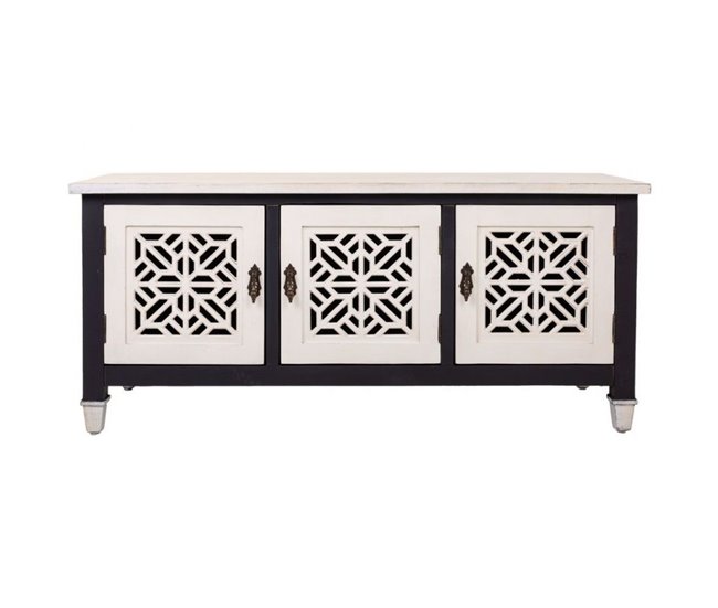 Conforama Mueble Bajo De Madera Blanco 105 5x40x46