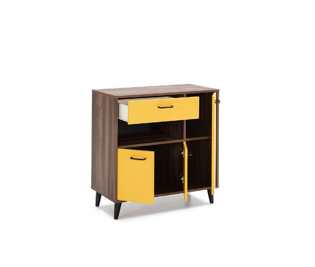 Conforama Mueble Microondas JASMINE Mónaco/mostaza