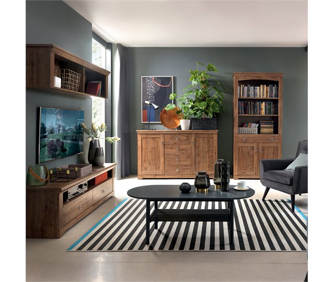 Conforama Mueble TV 2 Cajones 153 Cm Noé Madera
