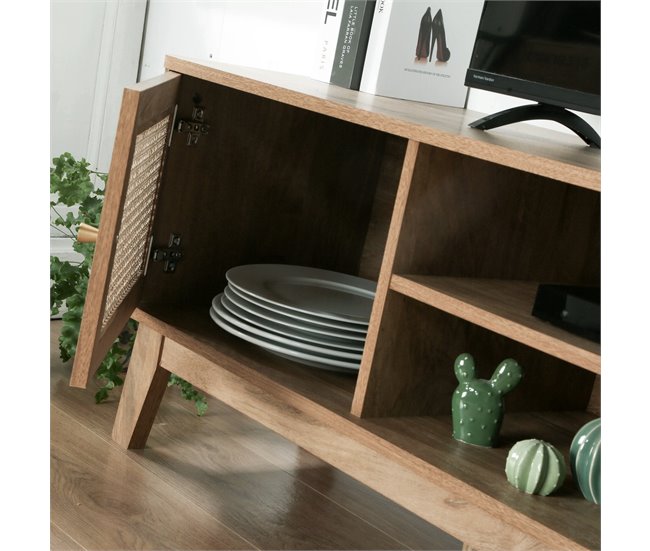 Conforama Mueble TV 2 Puertas Ratán L140 Cm - PALMO