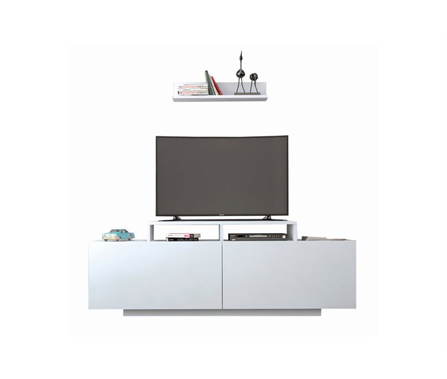 Conforama Mueble TV ALBI color blanco de 140 cm