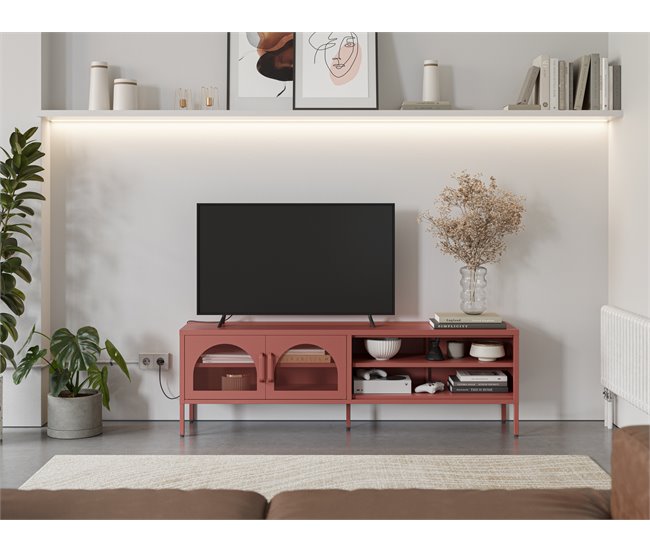 Conforama Mueble Tv DIORA 160cm Terracota