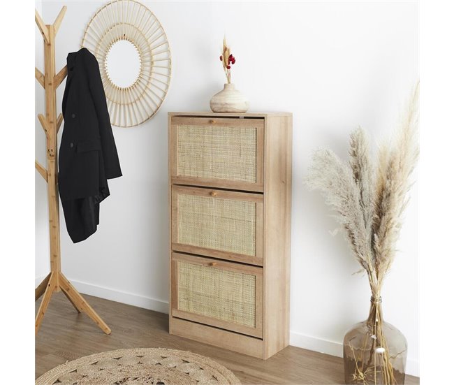 Conforama Mueble Zapatero 3 Puertas L120 Cm - BALI