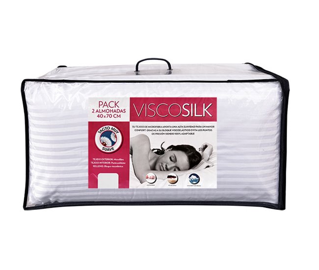 Conforama Pack 2 Almohadas 70cm VISCOSILK
