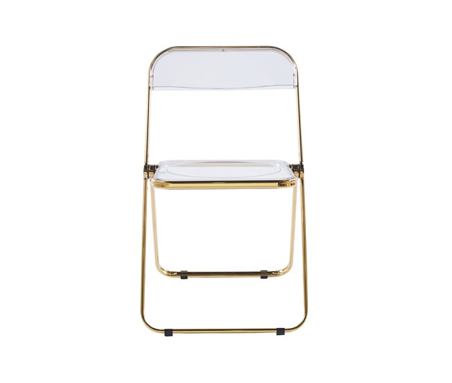 Conforama Pack 4 Sillas Tamy Gold - Transparente