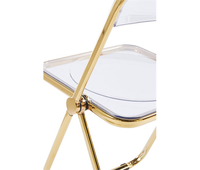 Conforama Pack 4 Sillas Tamy Gold - Transparente