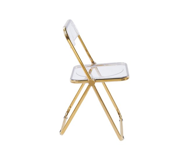 Conforama Pack 4 Sillas Tamy Gold - Transparente