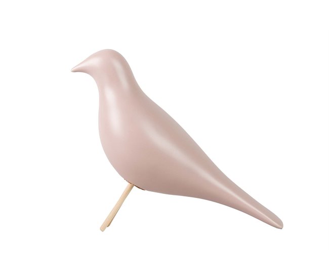 Conforama Pajaro Rosa Mate 25x10x21 Cm