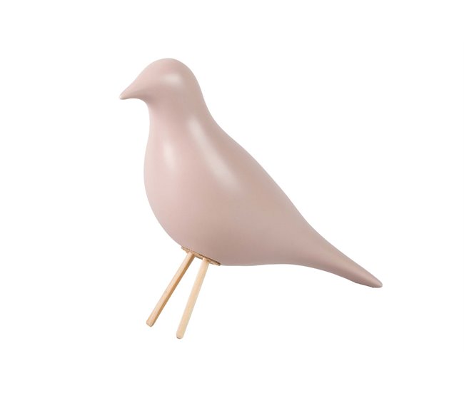 Conforama Pajaro Rosa Mate 25x10x21 Cm