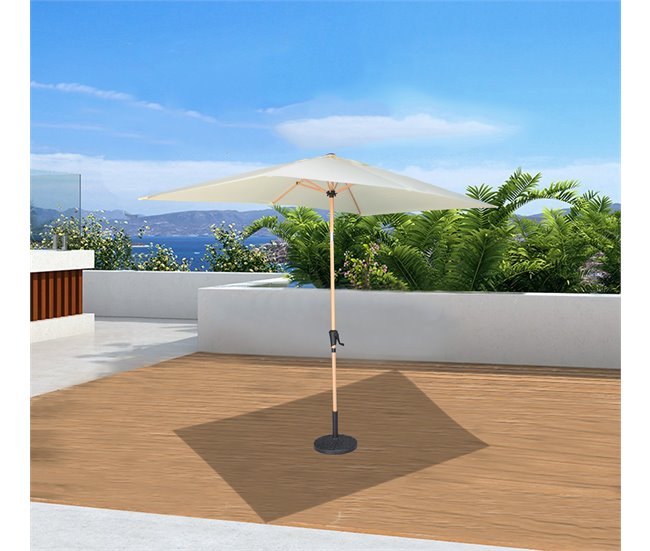 Conforama Parasol ENARA 250x200x300cm Color Beige