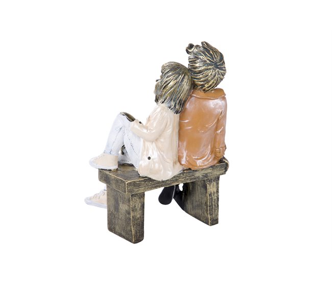 Conforama Pareja Resina 15x10x21 Cm