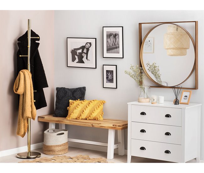 Conforama Perchero Dorado CLOVIS