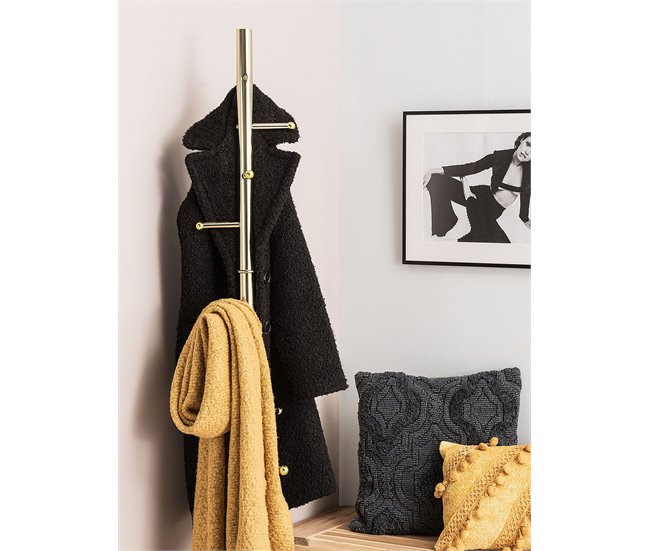 Conforama Perchero Dorado CLOVIS