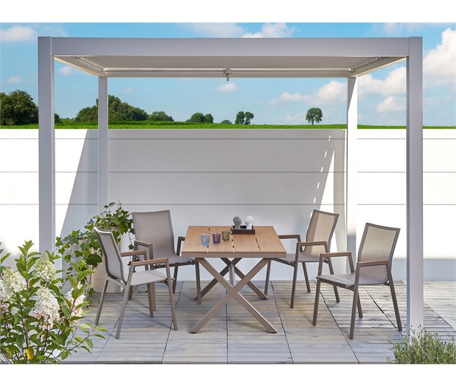 Conforama Pérgola De Jardín Blanco FORNOLI