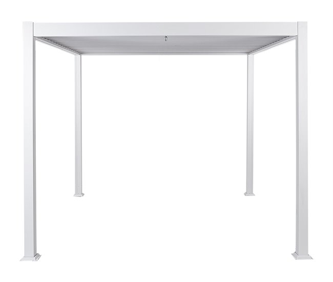 Conforama Pérgola de jardín Blanco FORNOLI