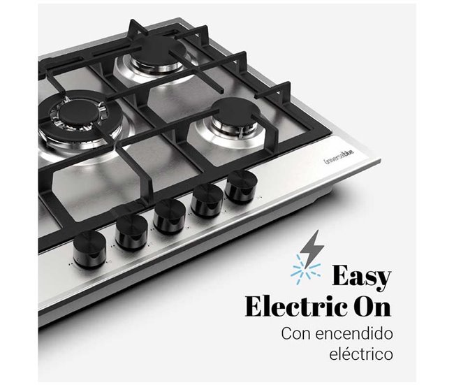Conforama Placa De Gas Inox 5 Fuegos | UNIVERSALBLUE