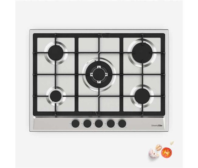 Conforama Placa De Gas Inox 5 Fuegos | UNIVERSALBLUE