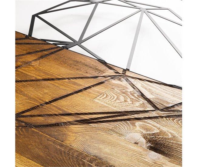 Conforama Placa Deco WOOD HEART Metal Negro