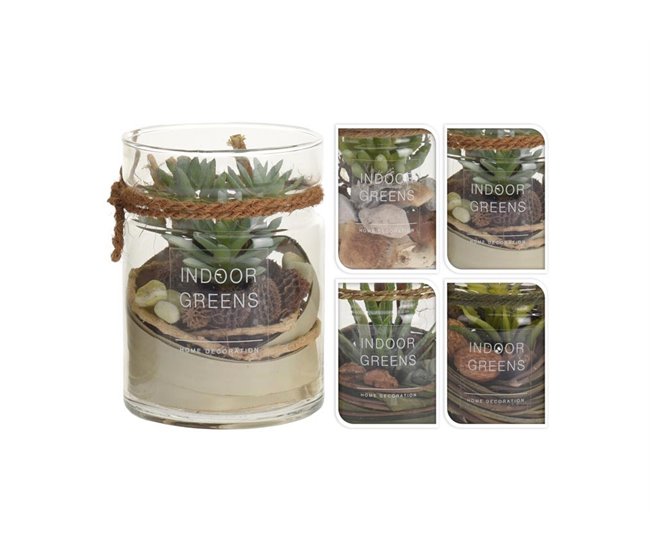 Conforama Planta artificial con JARRÓN surtida