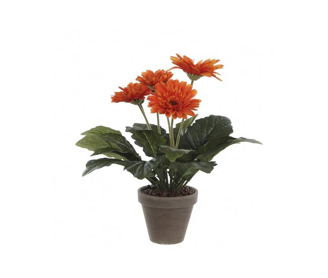 Conforama Planta Artificial GERBERA Naranja