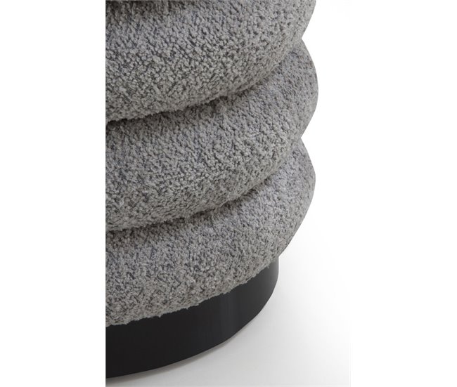 Conforama Puf Tapizado Gris