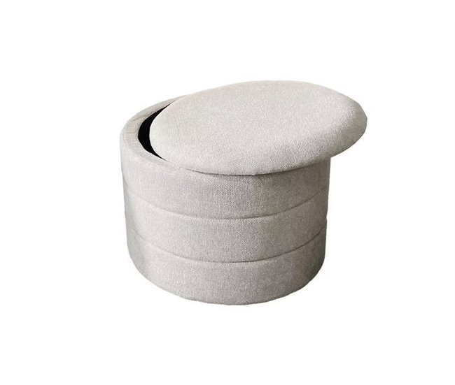 Conforama Puff Redondo EVAN 45x36cm Color Beige